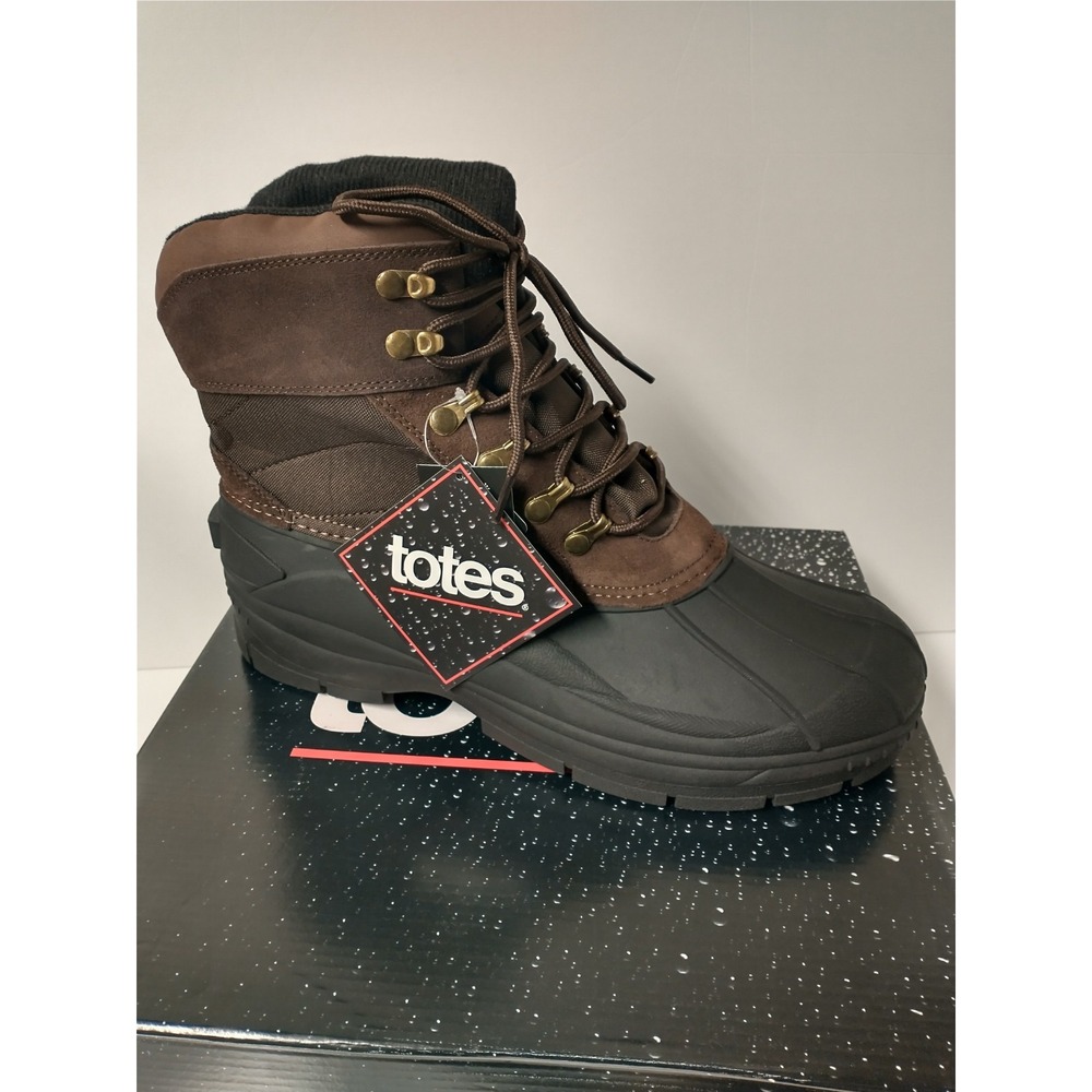 Totes Waterproof Snow Boots Style Rockybrown Rated -10 New Mens 13